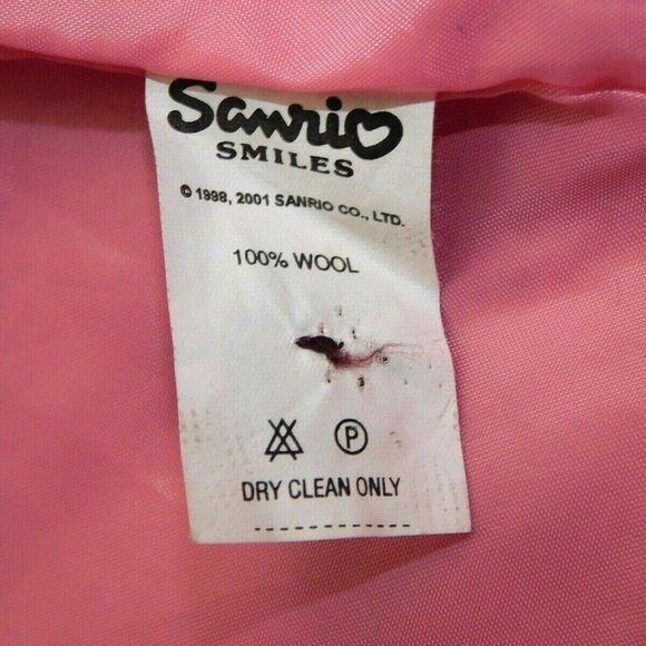 Sanrio Coro Coro Kuririn Girls 10 12 M Wool Jacket Pink Embroidered Hello Kitty - Picture 3 of 11